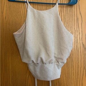 Elegant Cream Sleeveless Top